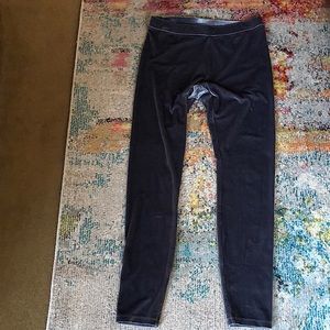 Gray Velvet Leggings